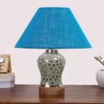 Multicolor Table Lamp | Artistic Mosaic Glass with Sturdy Wood Base | Decorative Ambient Light for Home D�cor | Perfect Blend of Modern & Traditional Style – Model DG136