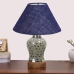 Multicolor Table Lamp | Artistic Mosaic Glass with Sturdy Wood Base | Decorative Ambient Light for Home D�cor | Perfect Blend of Modern & Traditional Style – Model DG137