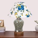 Multicolor Table Lamp | Artistic Mosaic Glass with Sturdy Wood Base | Decorative Ambient Light for Home D�cor | Perfect Blend of Modern & Traditional Style – Model DG138