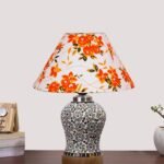 Multicolor Table Lamp | Artistic Mosaic Glass with Sturdy Wood Base | Decorative Ambient Light for Home D�cor | Perfect Blend of Modern & Traditional Style – Model DG164