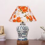 Multicolor Table Lamp | Artistic Mosaic Glass with Sturdy Wood Base | Decorative Ambient Light for Home D�cor | Perfect Blend of Modern & Traditional Style – Model DG189