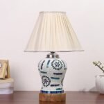 Multicolor Table Lamp | Artistic Mosaic Glass with Sturdy Wood Base | Decorative Ambient Light for Home D�cor | Perfect Blend of Modern & Traditional Style – Model DG200