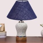 Multicolor Table Lamp | Artistic Mosaic Glass with Sturdy Wood Base | Decorative Ambient Light for Home D�cor | Perfect Blend of Modern & Traditional Style – Model DG237