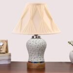 Multicolor Table Lamp | Artistic Mosaic Glass with Sturdy Wood Base | Decorative Ambient Light for Home D�cor | Perfect Blend of Modern & Traditional Style – Model DG245