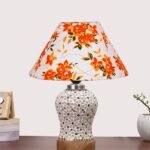 Multicolor Table Lamp | Artistic Mosaic Glass with Sturdy Wood Base | Decorative Ambient Light for Home D�cor | Perfect Blend of Modern & Traditional Style – Model DG364