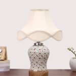 Multicolor Table Lamp | Artistic Mosaic Glass with Sturdy Wood Base | Decorative Ambient Light for Home D�cor | Perfect Blend of Modern & Traditional Style – Model DG371