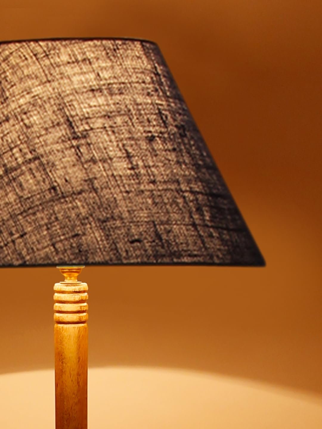 Blue Jute Wooden Floor Lamp -31-(14x55.75inches) -Tripod Natural