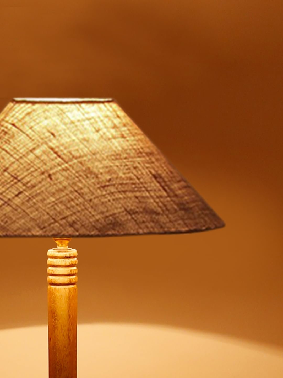 Beige Jute Coolie Floor Lamp -45-(13x53.75 Inches)-Tripod Natural