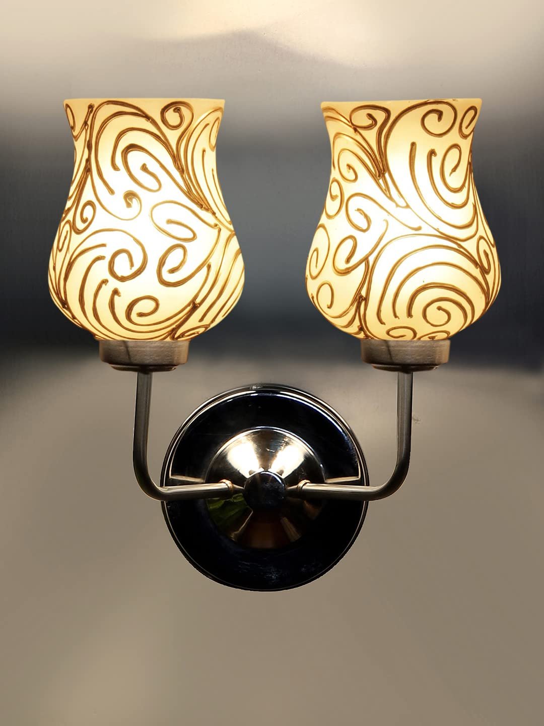 Multicolor Wall Lamp | Elegant Mosaic Glass & Wood Design | Stylish Ambient Light for Home, Office, Living Room, Bedroom, Hallway | Modern Decorative Wall Sconce - Model DGJ55