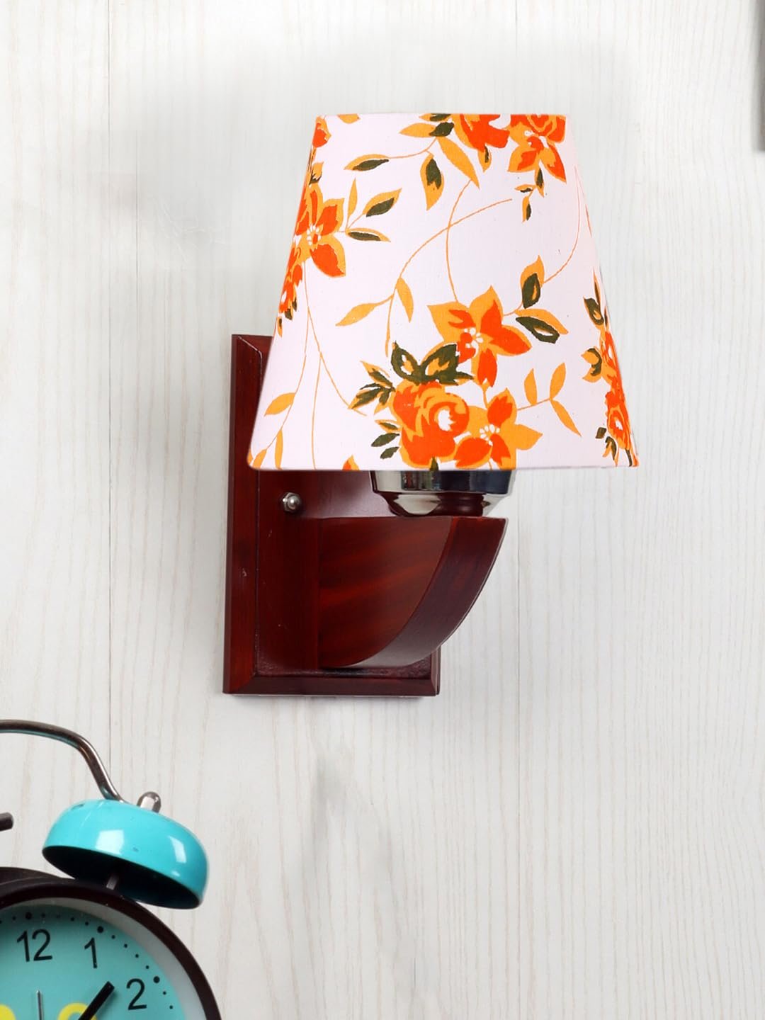 Multicolor Wall Lamp | Elegant Fabric & Wood Design | Stylish Ambient Light for Home, Office, Living Room, Bedroom, Hallway | Modern Decorative Wall Sconce - Model DGZ32