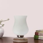 Multicolor Table Lamp | Artistic Mosaic Glass with Sturdy Wood Base | Decorative Ambient Light for Home D�cor | Perfect Blend of Modern & Traditional Style – Model DJP17