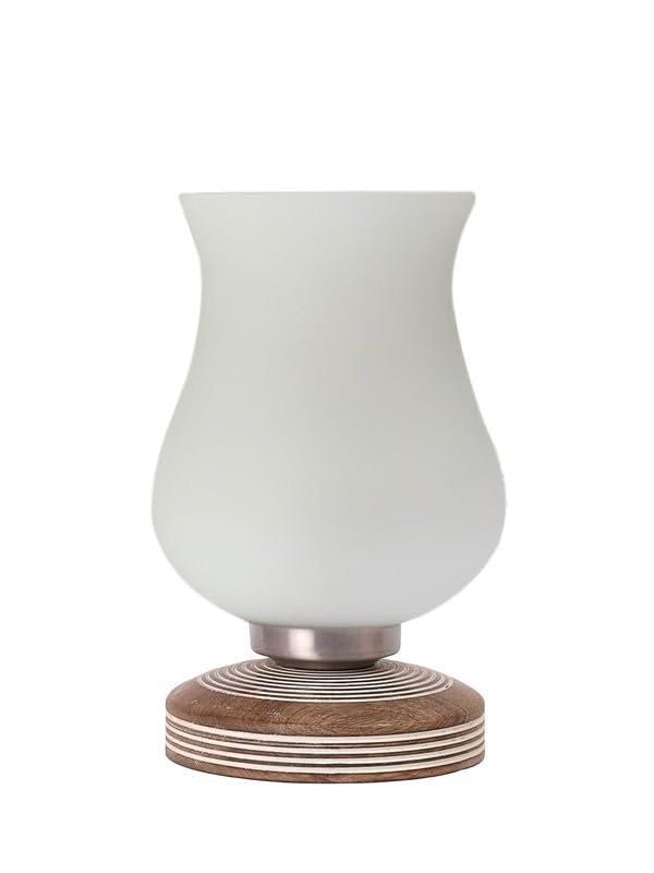 Multicolor Table Lamp | Artistic Mosaic Glass with Sturdy Wood Base | Decorative Ambient Light for Home D�cor | Perfect Blend of Modern & Traditional Style - Model DJP17