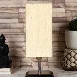 Multicolor Table Lamp | Artistic Mosaic Glass with Sturdy Wood Base | Decorative Ambient Light for Home D�cor | Perfect Blend of Modern & Traditional Style – Model DKK100