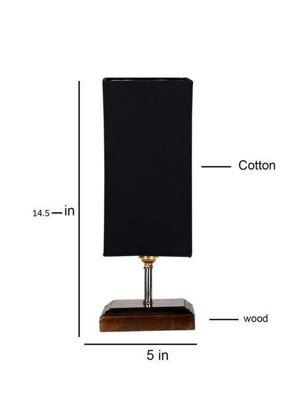 Multicolor Table Lamp | Artistic Mosaic Glass with Sturdy Wood Base | Decorative Ambient Light for Home D�cor | Perfect Blend of Modern & Traditional Style - Model DKK101