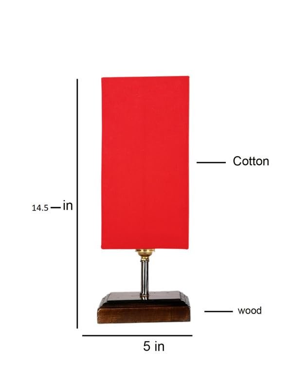 Multicolor Table Lamp | Artistic Mosaic Glass with Sturdy Wood Base | Decorative Ambient Light for Home D�cor | Perfect Blend of Modern & Traditional Style - Model DKK102