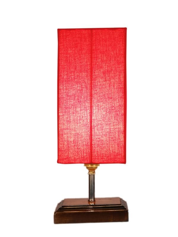 Multicolor Table Lamp | Artistic Mosaic Glass with Sturdy Wood Base | Decorative Ambient Light for Home D�cor | Perfect Blend of Modern & Traditional Style - Model DKK102