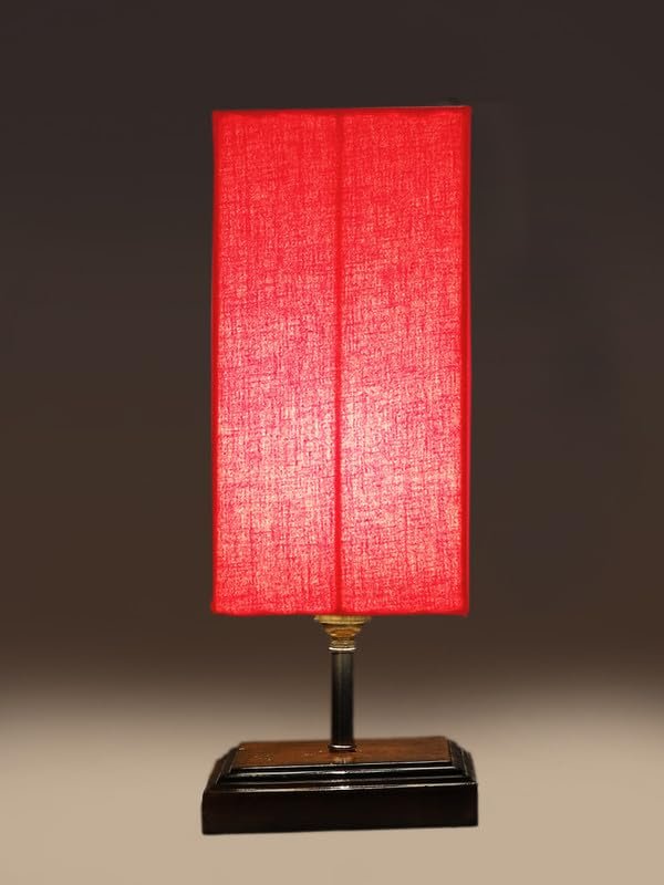 Multicolor Table Lamp | Artistic Mosaic Glass with Sturdy Wood Base | Decorative Ambient Light for Home D�cor | Perfect Blend of Modern & Traditional Style - Model DKK102