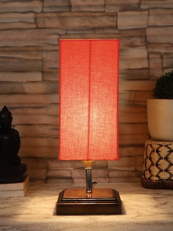 Multicolor Table Lamp | Artistic Mosaic Glass with Sturdy Wood Base | Decorative Ambient Light for Home D�cor | Perfect Blend of Modern & Traditional Style - Model DKK103