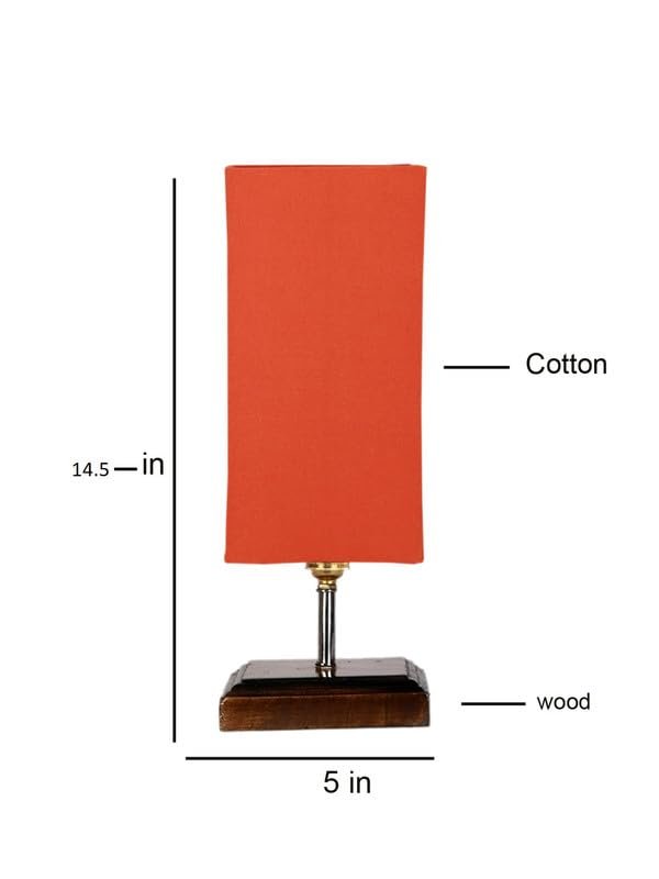 Multicolor Table Lamp | Artistic Mosaic Glass with Sturdy Wood Base | Decorative Ambient Light for Home D�cor | Perfect Blend of Modern & Traditional Style - Model DKK103