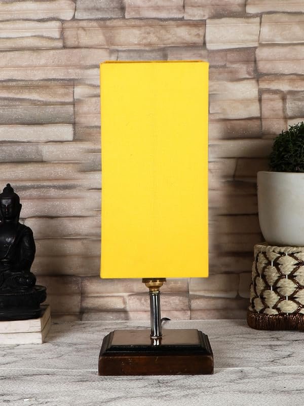Multicolor Table Lamp | Artistic Mosaic Glass with Sturdy Wood Base | Decorative Ambient Light for Home D�cor | Perfect Blend of Modern & Traditional Style - Model DKK104