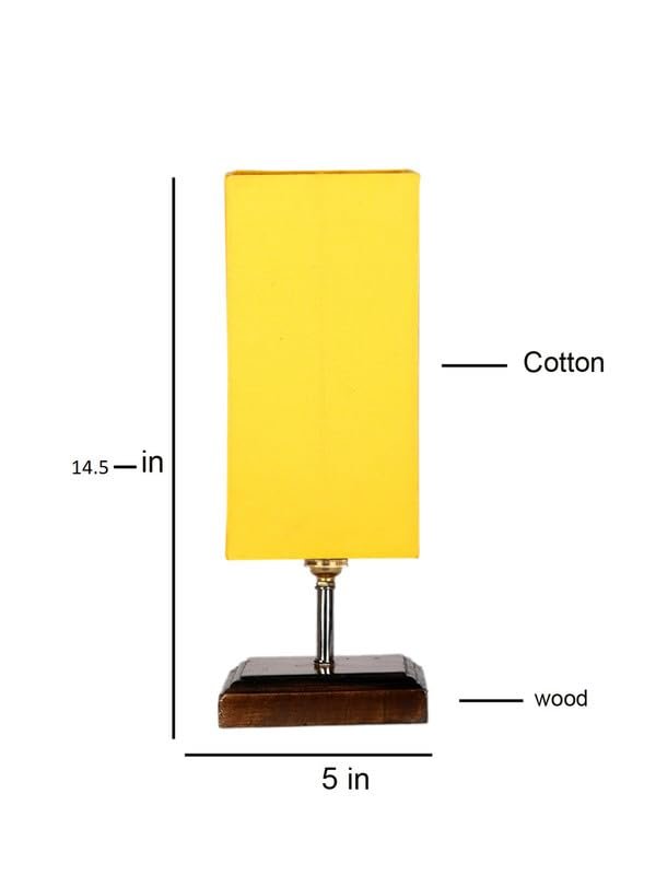 Multicolor Table Lamp | Artistic Mosaic Glass with Sturdy Wood Base | Decorative Ambient Light for Home D�cor | Perfect Blend of Modern & Traditional Style - Model DKK104