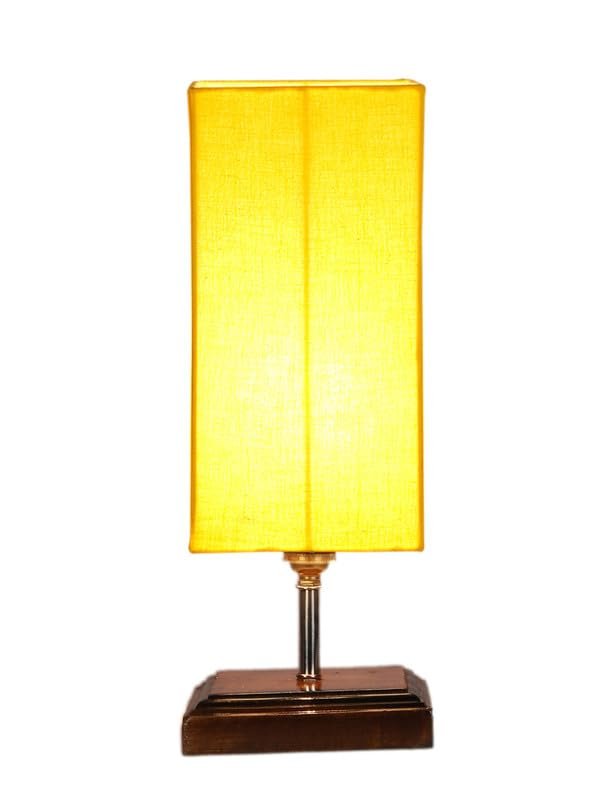 Multicolor Table Lamp | Artistic Mosaic Glass with Sturdy Wood Base | Decorative Ambient Light for Home D�cor | Perfect Blend of Modern & Traditional Style - Model DKK104