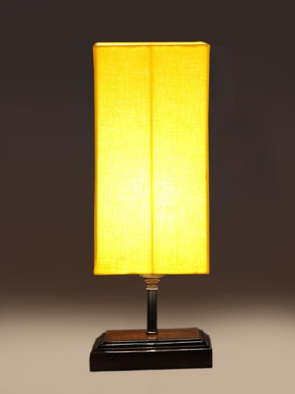 Multicolor Table Lamp | Artistic Mosaic Glass with Sturdy Wood Base | Decorative Ambient Light for Home D�cor | Perfect Blend of Modern & Traditional Style - Model DKK104