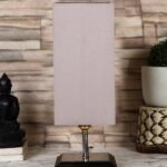Multicolor Table Lamp | Artistic Mosaic Glass with Sturdy Wood Base | Decorative Ambient Light for Home D�cor | Perfect Blend of Modern & Traditional Style – Model DKK1