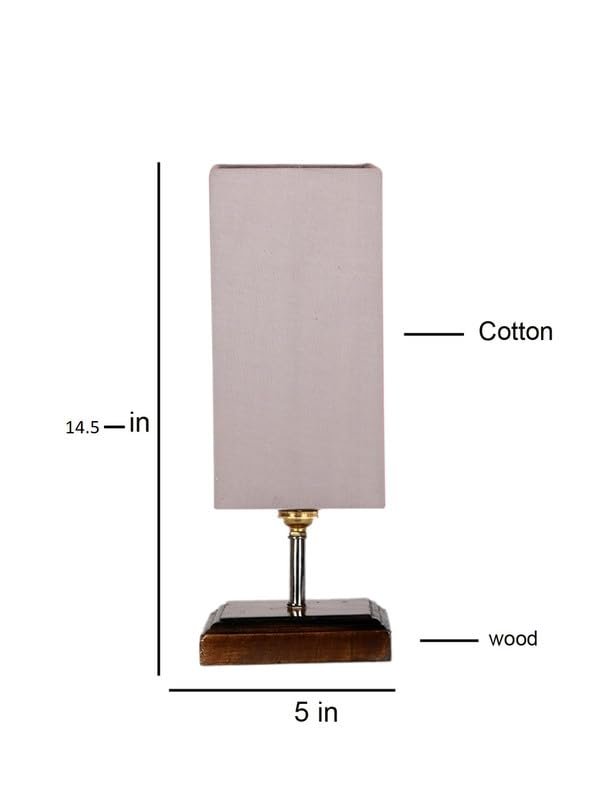 Multicolor Table Lamp | Artistic Mosaic Glass with Sturdy Wood Base | Decorative Ambient Light for Home D�cor | Perfect Blend of Modern & Traditional Style - Model DKK1