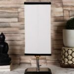 Multicolor Table Lamp | Artistic Mosaic Glass with Sturdy Wood Base | Decorative Ambient Light for Home D�cor | Perfect Blend of Modern & Traditional Style – Model DKK106