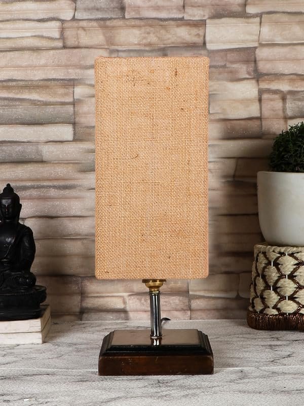 Multicolor Table Lamp | Artistic Mosaic Glass with Sturdy Wood Base | Decorative Ambient Light for Home D�cor | Perfect Blend of Modern & Traditional Style - Model DKK107