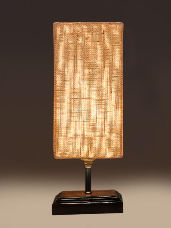 Multicolor Table Lamp | Artistic Mosaic Glass with Sturdy Wood Base | Decorative Ambient Light for Home D�cor | Perfect Blend of Modern & Traditional Style - Model DKK107