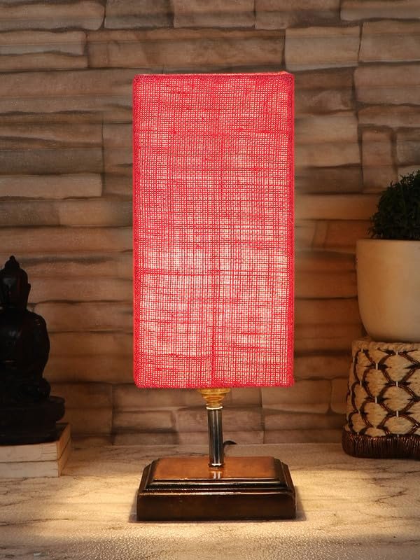 Multicolor Table Lamp | Artistic Mosaic Glass with Sturdy Wood Base | Decorative Ambient Light for Home D�cor | Perfect Blend of Modern & Traditional Style - Model DKK108