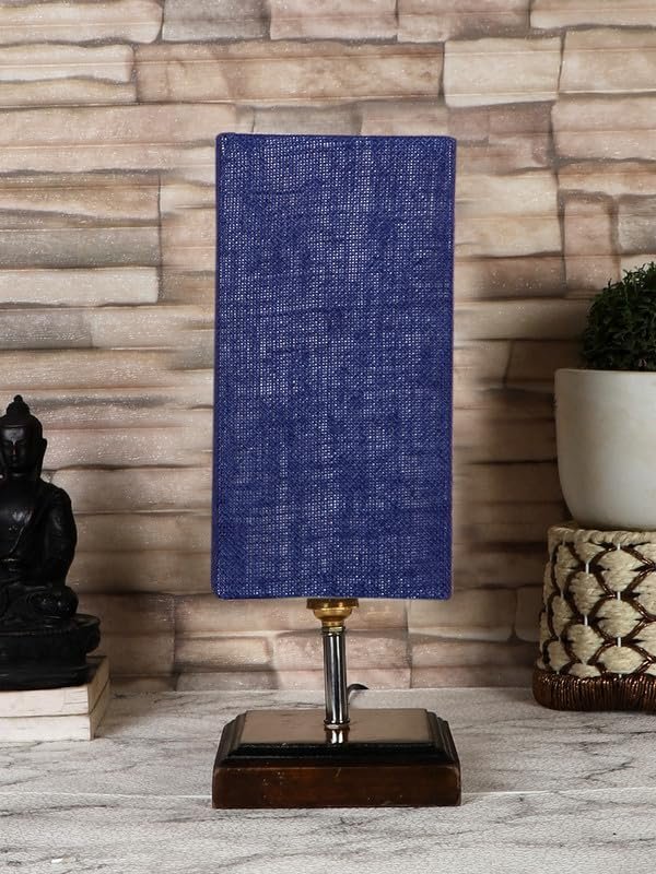 Multicolor Table Lamp | Artistic Mosaic Glass with Sturdy Wood Base | Decorative Ambient Light for Home D�cor | Perfect Blend of Modern & Traditional Style - Model DKK110