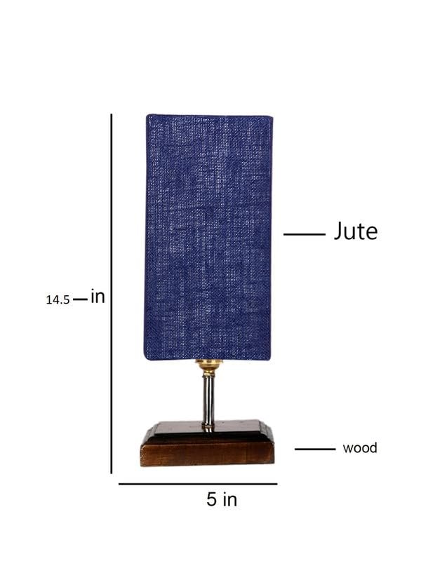 Multicolor Table Lamp | Artistic Mosaic Glass with Sturdy Wood Base | Decorative Ambient Light for Home D�cor | Perfect Blend of Modern & Traditional Style - Model DKK110