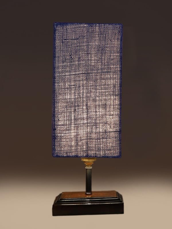 Multicolor Table Lamp | Artistic Mosaic Glass with Sturdy Wood Base | Decorative Ambient Light for Home D�cor | Perfect Blend of Modern & Traditional Style - Model DKK110