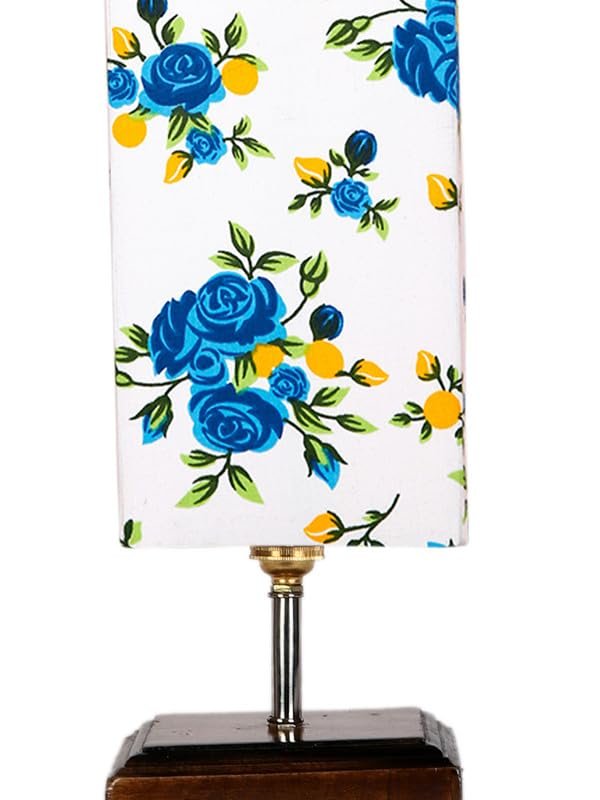 Multicolor Table Lamp | Artistic Mosaic Glass with Sturdy Wood Base | Decorative Ambient Light for Home D�cor | Perfect Blend of Modern & Traditional Style - Model DKK112