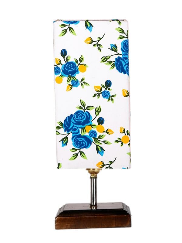 Multicolor Table Lamp | Artistic Mosaic Glass with Sturdy Wood Base | Decorative Ambient Light for Home D�cor | Perfect Blend of Modern & Traditional Style - Model DKK112
