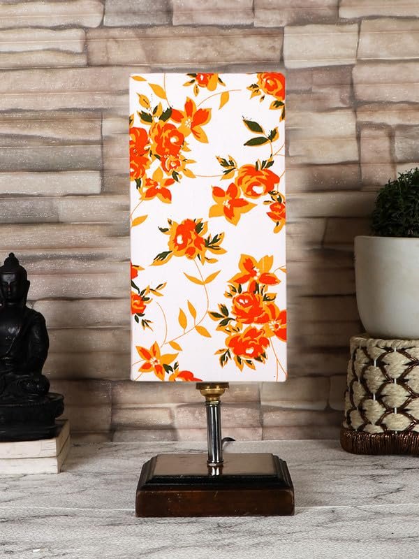 Multicolor Table Lamp | Artistic Mosaic Glass with Sturdy Wood Base | Decorative Ambient Light for Home D�cor | Perfect Blend of Modern & Traditional Style - Model DKK113