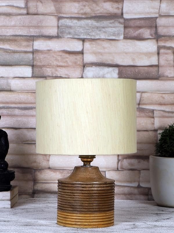 Multicolor Table Lamp | Artistic Mosaic Glass with Sturdy Wood Base | Decorative Ambient Light for Home D�cor | Perfect Blend of Modern & Traditional Style - Model DKK20
