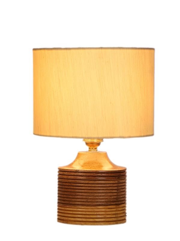 Multicolor Table Lamp | Artistic Mosaic Glass with Sturdy Wood Base | Decorative Ambient Light for Home D�cor | Perfect Blend of Modern & Traditional Style - Model DKK20