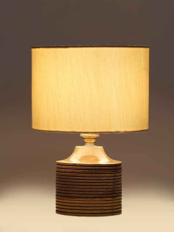 Multicolor Table Lamp | Artistic Mosaic Glass with Sturdy Wood Base | Decorative Ambient Light for Home D�cor | Perfect Blend of Modern & Traditional Style - Model DKK20