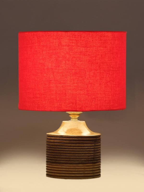 Multicolor Table Lamp | Artistic Mosaic Glass with Sturdy Wood Base | Decorative Ambient Light for Home D�cor | Perfect Blend of Modern & Traditional Style - Model DKK22