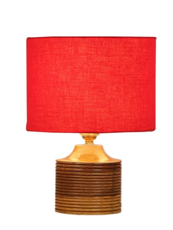 Multicolor Table Lamp | Artistic Mosaic Glass with Sturdy Wood Base | Decorative Ambient Light for Home D�cor | Perfect Blend of Modern & Traditional Style - Model DKK22
