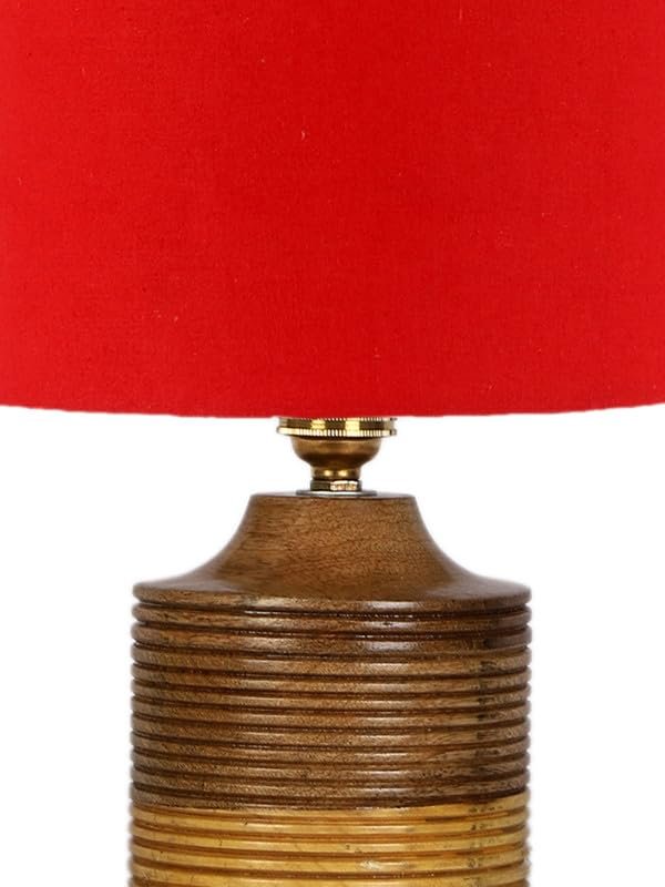 Multicolor Table Lamp | Artistic Mosaic Glass with Sturdy Wood Base | Decorative Ambient Light for Home D�cor | Perfect Blend of Modern & Traditional Style - Model DKK22