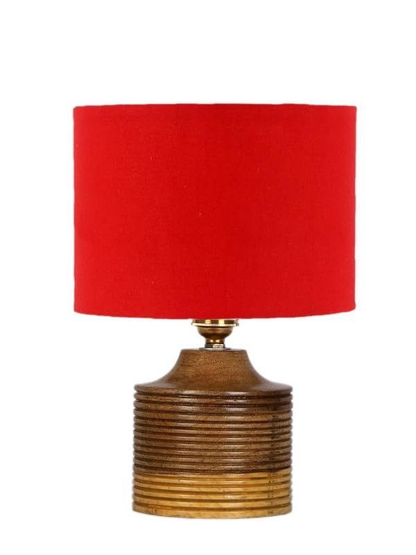 Multicolor Table Lamp | Artistic Mosaic Glass with Sturdy Wood Base | Decorative Ambient Light for Home D�cor | Perfect Blend of Modern & Traditional Style - Model DKK22