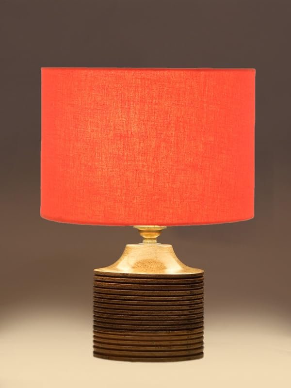 Multicolor Table Lamp | Artistic Mosaic Glass with Sturdy Wood Base | Decorative Ambient Light for Home D�cor | Perfect Blend of Modern & Traditional Style - Model DKK23