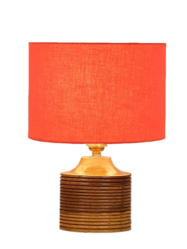 Multicolor Table Lamp | Artistic Mosaic Glass with Sturdy Wood Base | Decorative Ambient Light for Home D�cor | Perfect Blend of Modern & Traditional Style - Model DKK23
