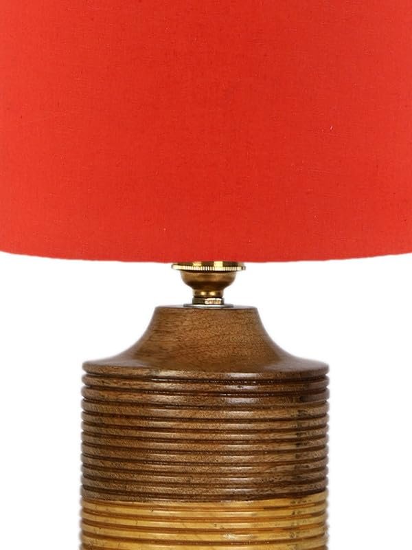 Multicolor Table Lamp | Artistic Mosaic Glass with Sturdy Wood Base | Decorative Ambient Light for Home D�cor | Perfect Blend of Modern & Traditional Style - Model DKK23