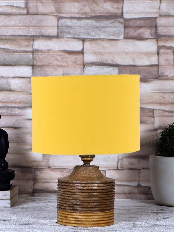 Multicolor Table Lamp | Artistic Mosaic Glass with Sturdy Wood Base | Decorative Ambient Light for Home D�cor | Perfect Blend of Modern & Traditional Style - Model DKK24